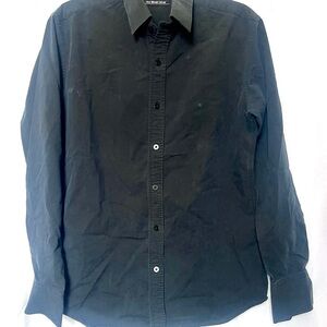 Men's Black Casual Button Down Shirt